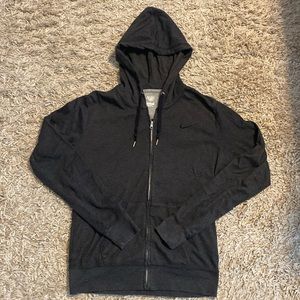 Nike Zip-up Hoodie, Ladies M, Dark Grey